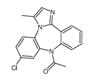 9-Acetyl-7-chloro-3-methyl-9H-dibenz[b,f]imidazo[1,2-d][1,4]diazepine picture