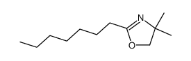 2-(n-heptyl)-4,4-dimethyl-2-oxazoline Structure