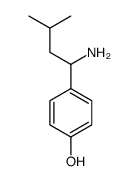 4-(1-amino-3-methylbutyl)phenol Structure