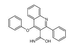 4-phenoxy-2-phenylquinoline-3-carboxamide结构式