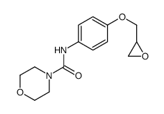 N-[4-(oxiran-2-ylmethoxy)phenyl]morpholine-4-carboxamide Structure