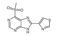 6-methanesulfonyl-8-thiazol-4-yl-7(9)H-purine Structure