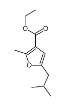 ethyl 2-methyl-5-(2-methylpropyl)furan-3-carboxylate Structure