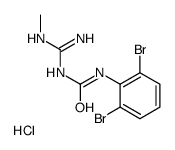 1-(2,6-dibromophenyl)-3-(N'-methylcarbamimidoyl)urea,hydrochloride Structure