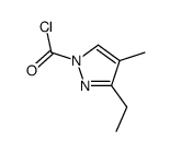 1H-Pyrazole-1-carbonyl chloride, 3-ethyl-4-methyl- (9CI) picture