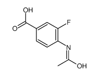 4-乙酰氨基-3-氟苯甲酸结构式