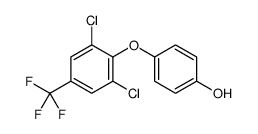 4-[2,6-dichloro-4-(trifluoromethyl)phenoxy]phenol Structure