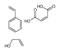 (E)-but-2-enedioic acid,prop-2-en-1-ol,styrene结构式