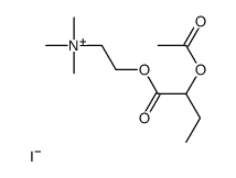 2-(2-acetyloxybutanoyloxy)ethyl-trimethylazanium,iodide结构式