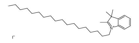 2,3,3-trimethyl-1-octadecylindol-1-ium,iodide Structure