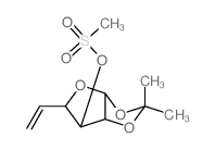 a-D-xylo-Hex-5-enofuranose,5,6-dideoxy-1,2-O-(1-methylethylidene)-, methanesulfonate (9CI)结构式