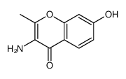 4H-1-Benzopyran-4-one,3-amino-7-hydroxy-2-methyl-(9CI)结构式