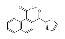 2-(thiophene-2-carbonyl)naphthalene-1-carboxylic acid结构式