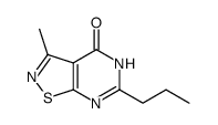 3-methyl-6-propyl-5H-[1,2]thiazolo[4,5-e]pyrimidin-4-one结构式