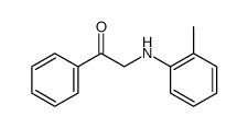 1-phenyl-2-o-toluidino-ethanone Structure