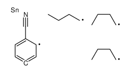 4-tributylstannylbenzonitrile Structure