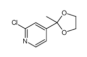 2-chloro-4-(2-methyl-1,3-dioxolan-2-yl)pyridine图片