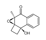 (2aR,3aR,8bR)-8b-hydroxy-3a-methyl-1,8b-dihydro-2H-cyclobuta[1,2]naphtho[2,3-b]oxiren-4(3aH)-one结构式