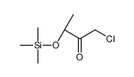 (3R)-1-chloro-3-trimethylsilyloxybutan-2-one Structure