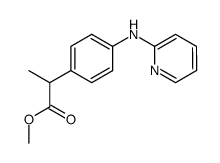 methyl 2-(4-(pyridin-2-ylamino)phenyl)propanoate结构式