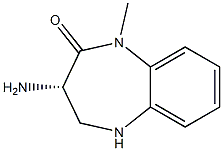 (S)-3-amino-1-methyl-4,5-dihydro-1H-benzo[b][1,4]diazepin-2(3H)-one Structure