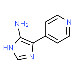 1H-Imidazol-4-amine,5-(4-pyridinyl)- (9CI) structure