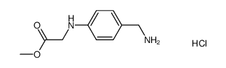 (4-aminomethyl-phenylamino)-acetic acid methyl ester hydrochloride结构式