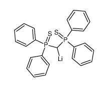 lithium bis(diphenylthiophosphinoyl)methane(-H) Structure