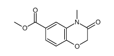 4-methyl-3-oxo-3,4-dihydro-2H-benz[1,4]oxazine-6-carboxylic acid methyl ester结构式