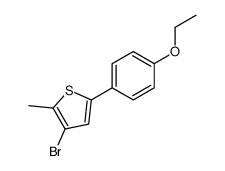 3-bromo-5-(4-ethoxyphenyl)-2-methylthiophene Structure