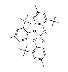 tris(2-(tert-butyl)-4-methylphenyl) phosphate Structure