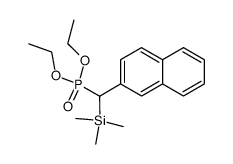 diethyl (naphthalen-2-yl(trimethylsilyl)methyl)phosphonate Structure