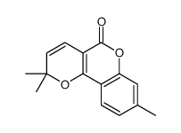 2,2,8-trimethylpyrano[3,2-c]chromen-5-one结构式