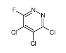 3,4,5-trichloro-6-fluoropyridazine Structure