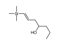 1-trimethylsilylhept-1-en-4-ol Structure