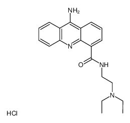 9-Amino-acridine-4-carboxylic acid (2-diethylamino-ethyl)-amide; hydrochloride Structure