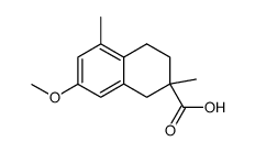 7-methoxy-2,5-dimethyl-1,2,3,4-tetrahydronaphthalene-2-carboxylic acid结构式