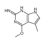 4-methoxy-5-methyl-7H-pyrrolo[2,3-d]pyrimidin-2-amine结构式