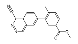 methyl 3-(1-cyanophthalazin-6-yl)-4-methylbenzoate结构式