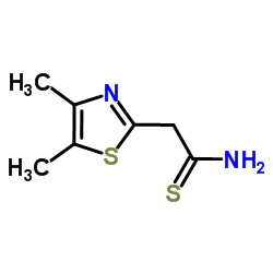 2-(4,5-Dimethyl-1,3-thiazol-2-yl)ethanethioamide Structure