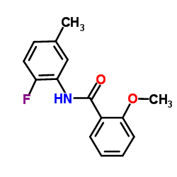 N-(2-Fluoro-5-methylphenyl)-2-methoxybenzamide结构式