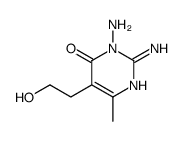 2,3-diamino-5-(2-hydroxyethyl)-6-methylpyrimidin-4-one结构式