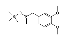 (dimethoxy-3,4 benzyl) methylphosphinite de trimethylsilyle Structure