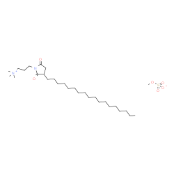 [trimethyl[3-[3-octadecyl-2,5-dioxopyrrolidine-1-yl]propyl]ammonium] methyl sulphate Structure