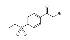 Ethanone, 2-bromo-1-[4-(ethylsulfonyl)phenyl] Structure