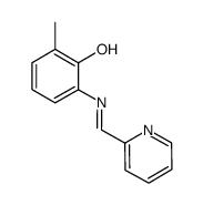 2-methyl-6-[(pyridine-2-ylmethylene)amino]phenol Structure