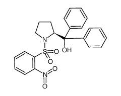 (S)-[1-(2-nitrobenzenesulfonyl)pyrrolidin-2-yl]diphenylmethanol Structure
