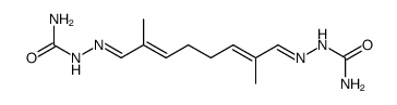 2,7-Dimethyl-octadien-(2,6)-dial-(1,8)-bis-semicarbazon Structure