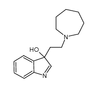 3-(2-(azepan-1-yl)ethyl)-3H-indol-3-ol Structure