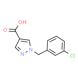 1-(3-Chloro-benzyl)-1H-pyrazole-4-carboxylicacid Structure